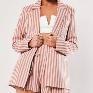 Pink striped blazer